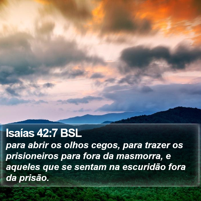 Isaías 42:7 BSL Bible Study
