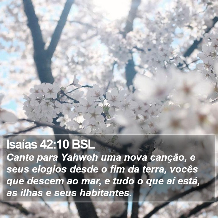 Isaías 42:10 BSL Bible Study