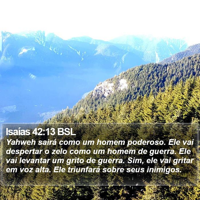 Isaías 42:13 BSL Bible Study