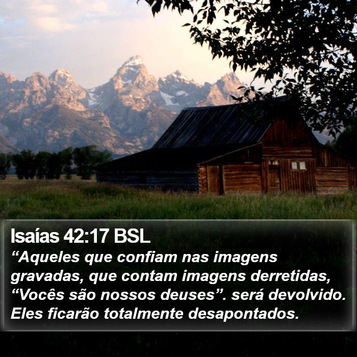 Isaías 42:17 BSL Bible Study