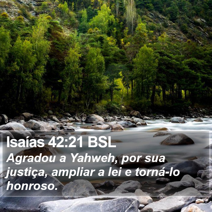 Isaías 42:21 BSL Bible Study