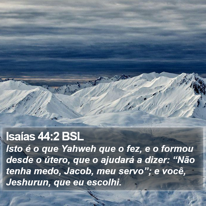 Isaías 44:2 BSL Bible Study