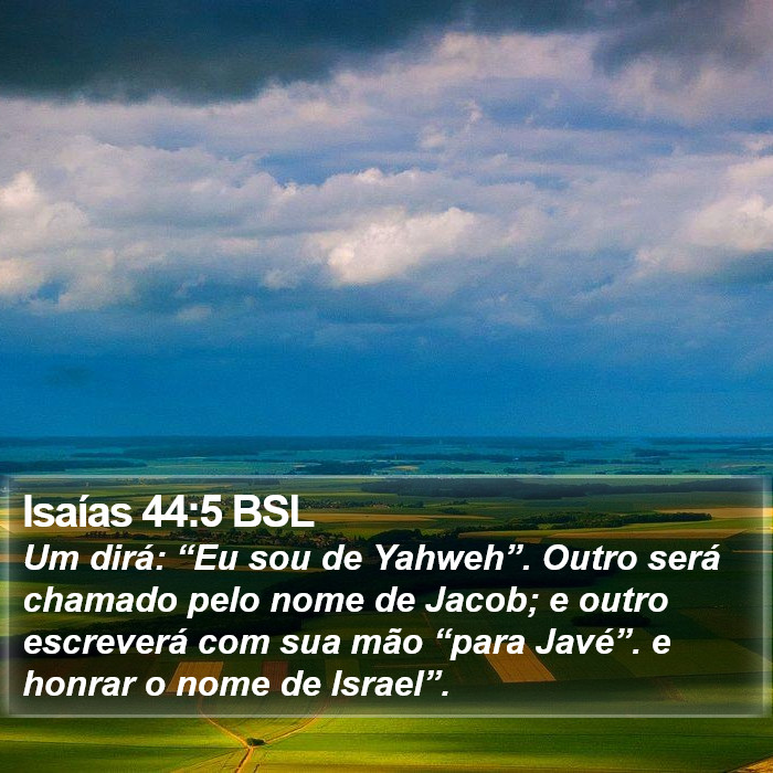 Isaías 44:5 BSL Bible Study