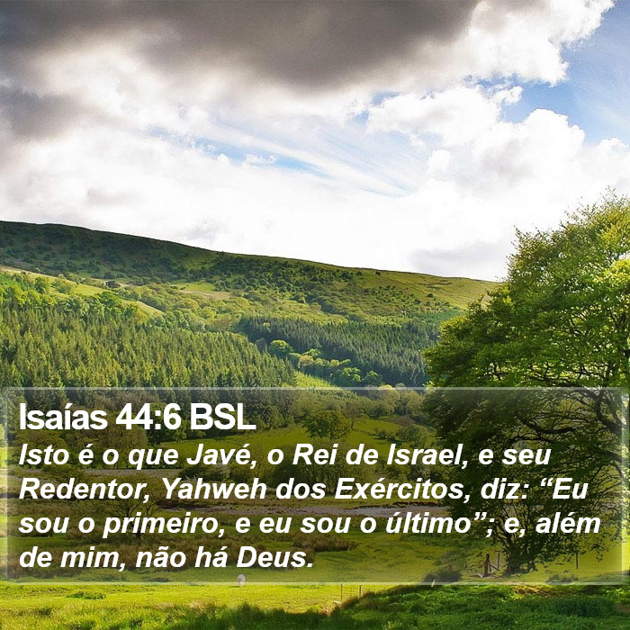 Isaías 44:6 BSL Bible Study