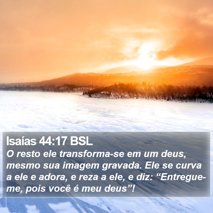 Isaías 44:17 BSL Bible Study