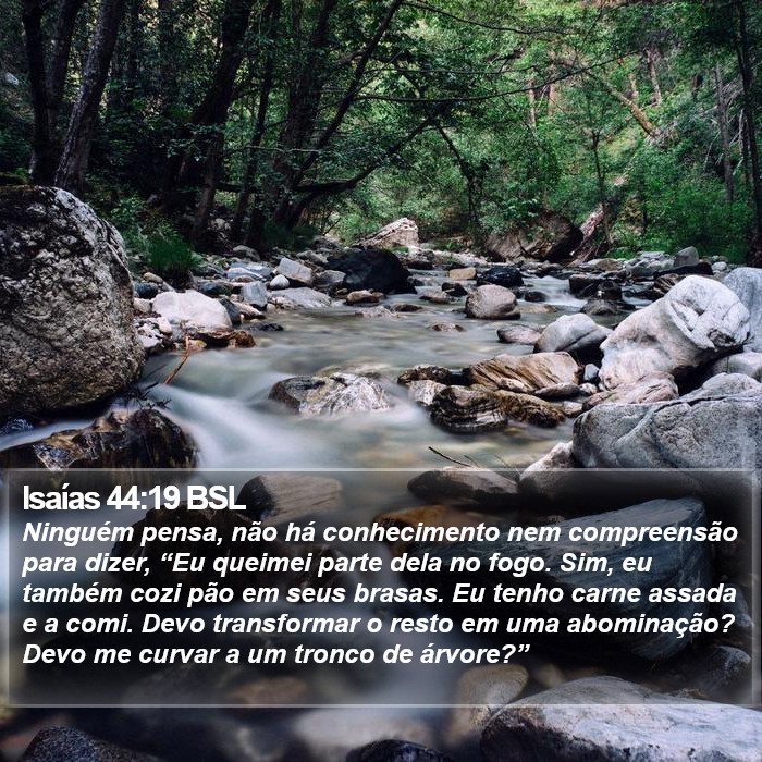 Isaías 44:19 BSL Bible Study