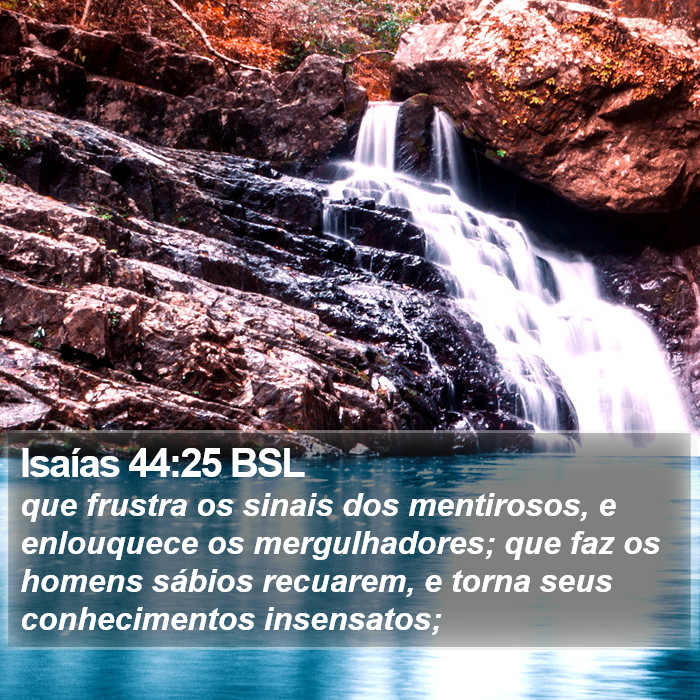 Isaías 44:25 BSL Bible Study