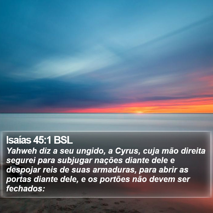 Isaías 45:1 BSL Bible Study