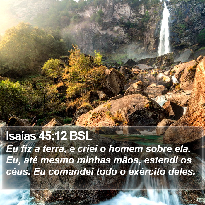 Isaías 45:12 BSL Bible Study