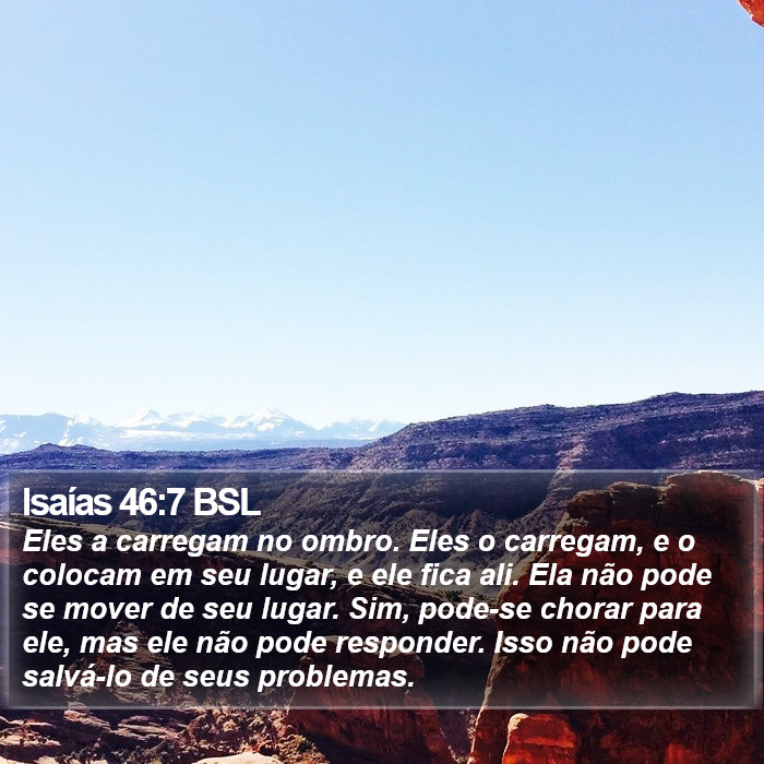 Isaías 46:7 BSL Bible Study