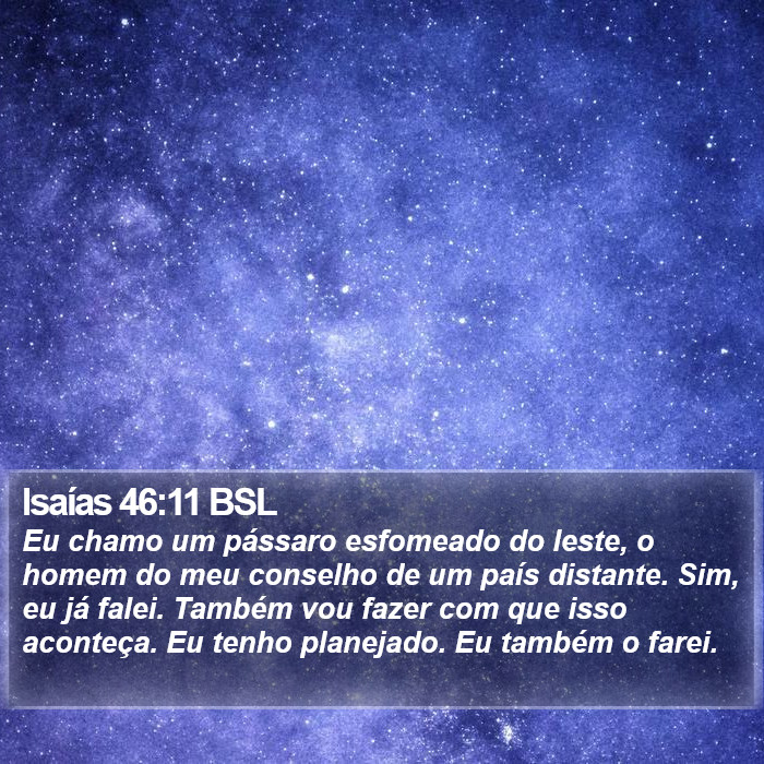 Isaías 46:11 BSL Bible Study