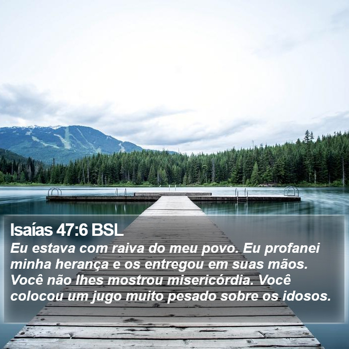 Isaías 47:6 BSL Bible Study