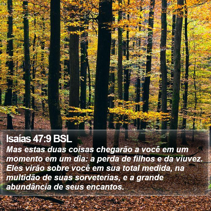 Isaías 47:9 BSL Bible Study