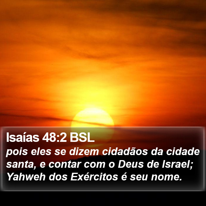 Isaías 48:2 BSL Bible Study