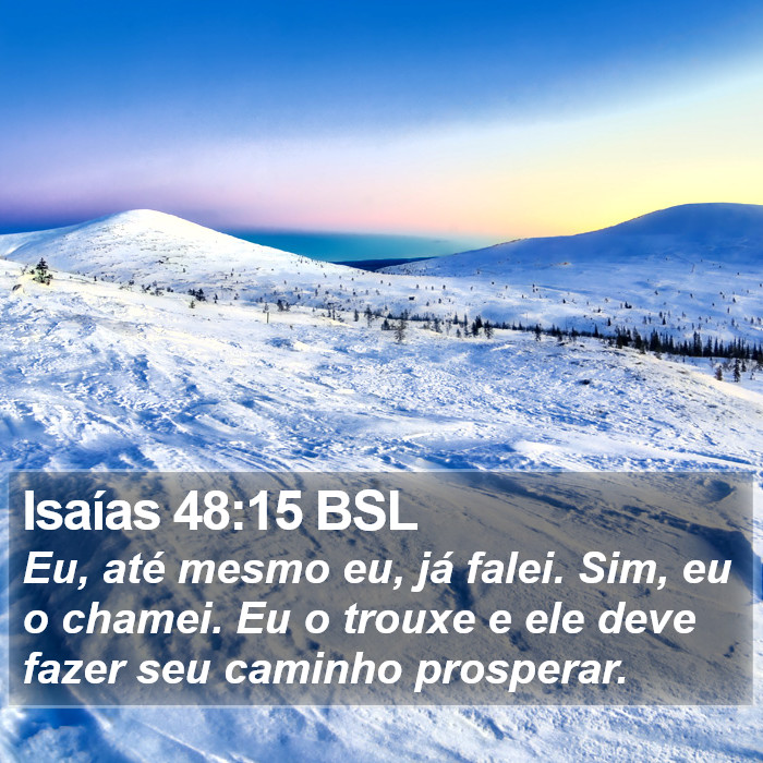 Isaías 48:15 BSL Bible Study