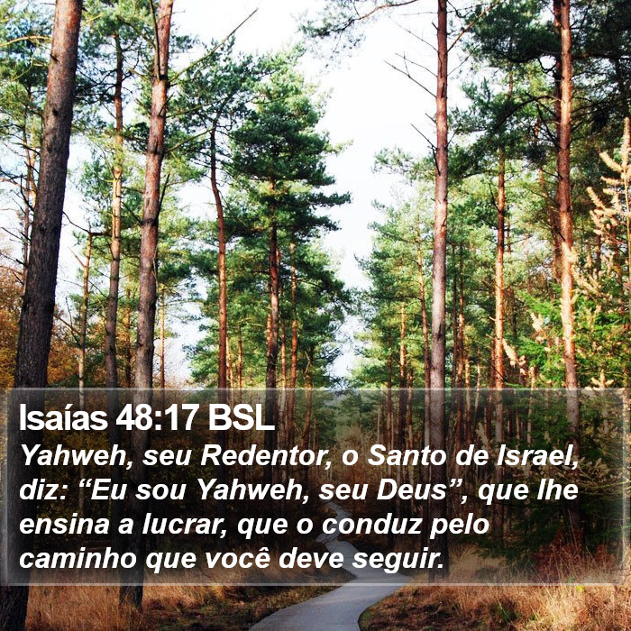 Isaías 48:17 BSL Bible Study