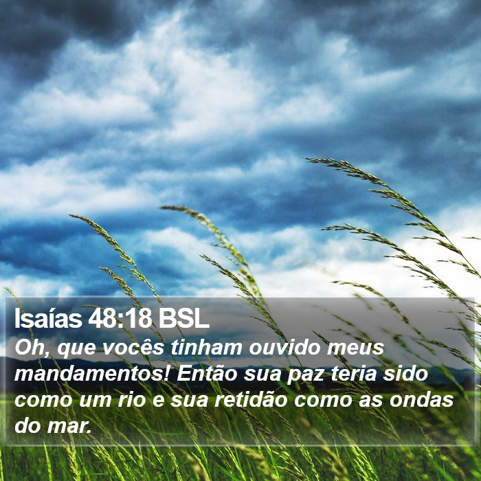 Isaías 48:18 BSL Bible Study