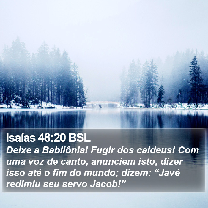 Isaías 48:20 BSL Bible Study