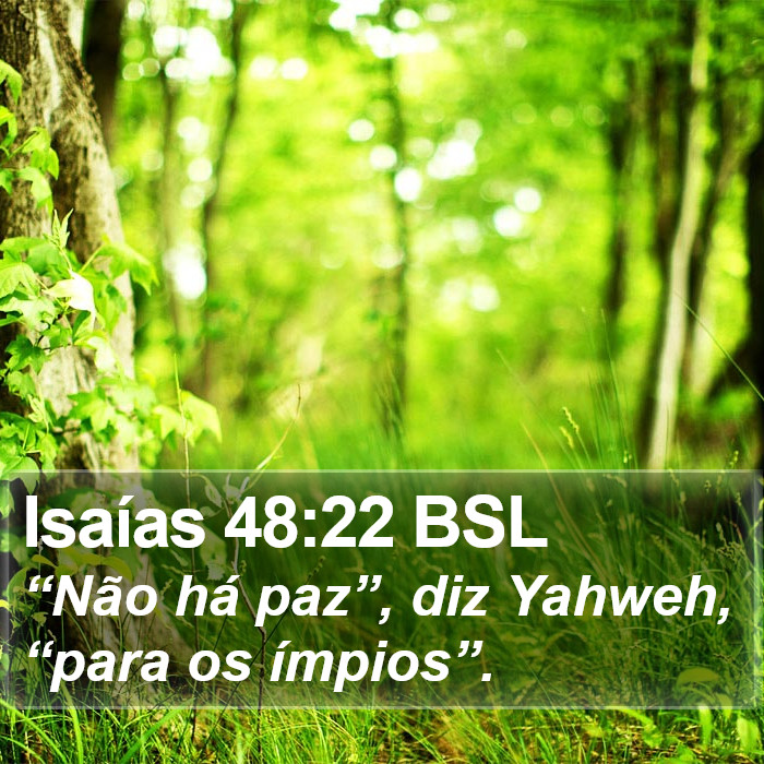 Isaías 48:22 BSL Bible Study