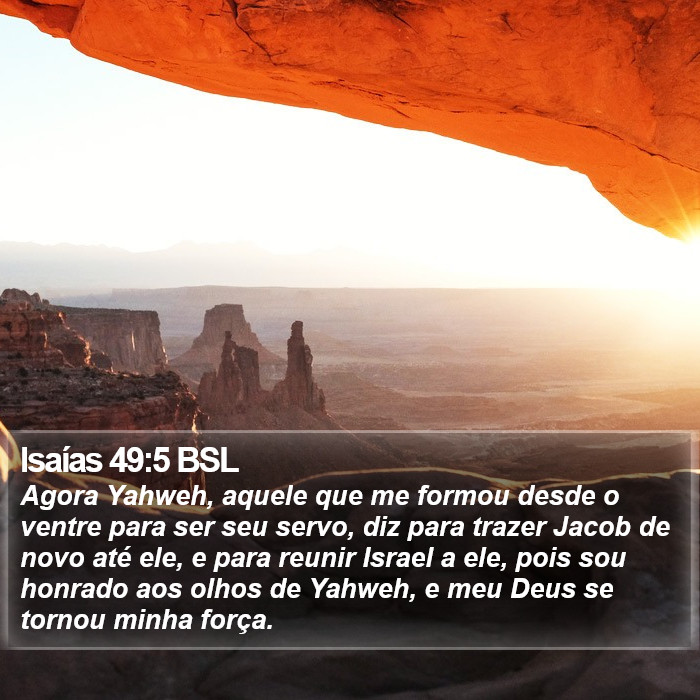 Isaías 49:5 BSL Bible Study