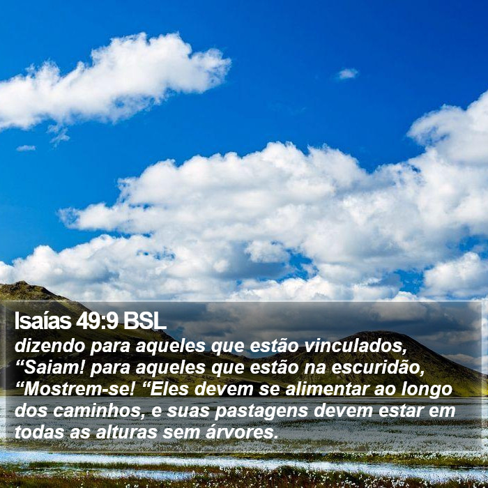 Isaías 49:9 BSL Bible Study