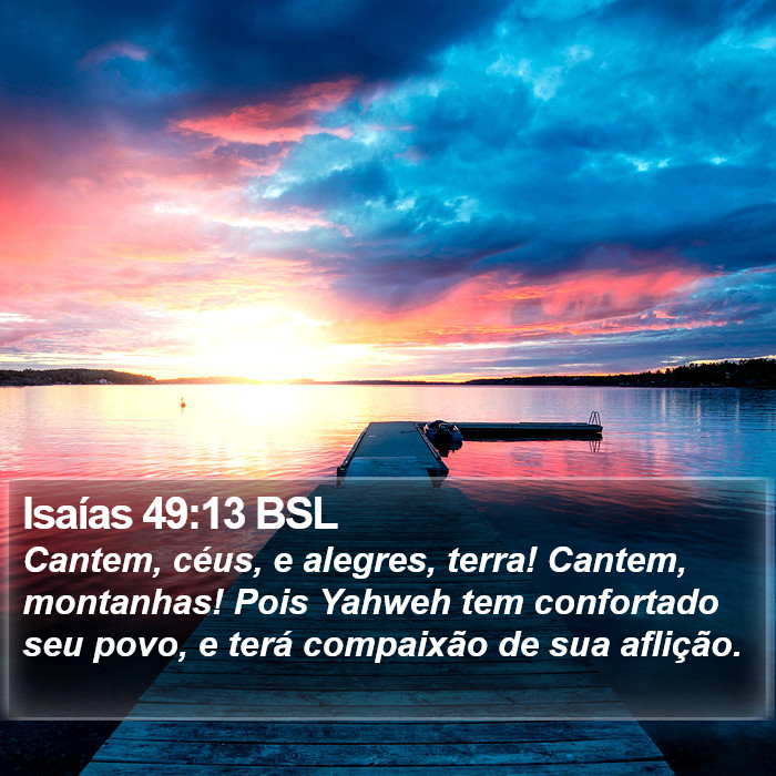 Isaías 49:13 BSL Bible Study