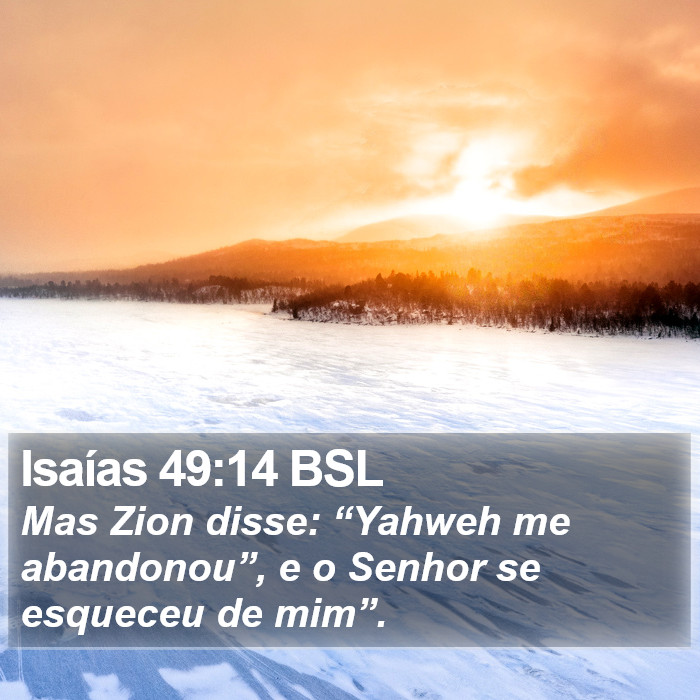 Isaías 49:14 BSL Bible Study