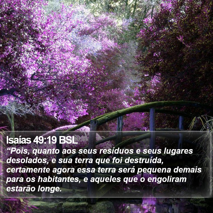 Isaías 49:19 BSL Bible Study