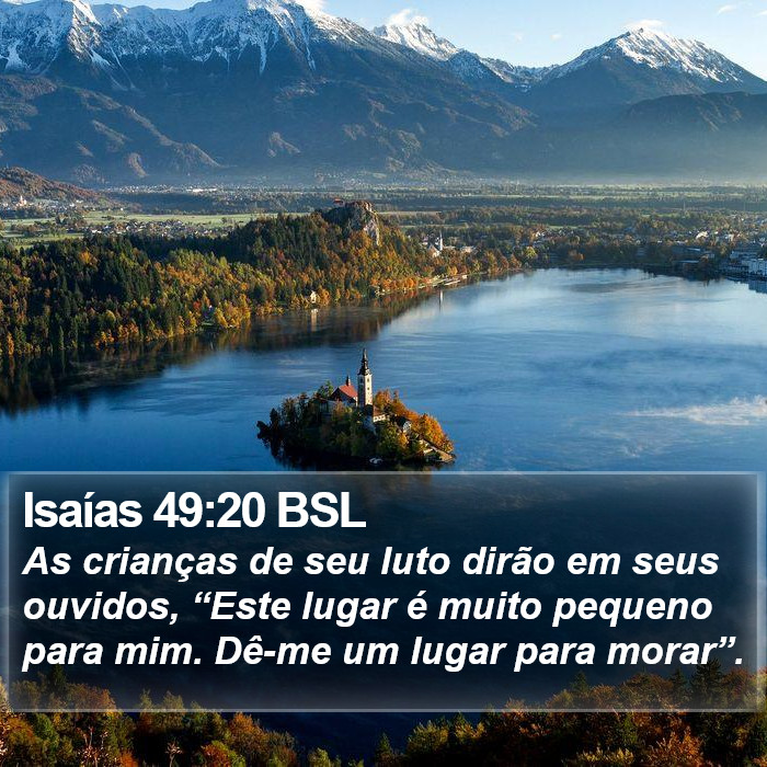 Isaías 49:20 BSL Bible Study