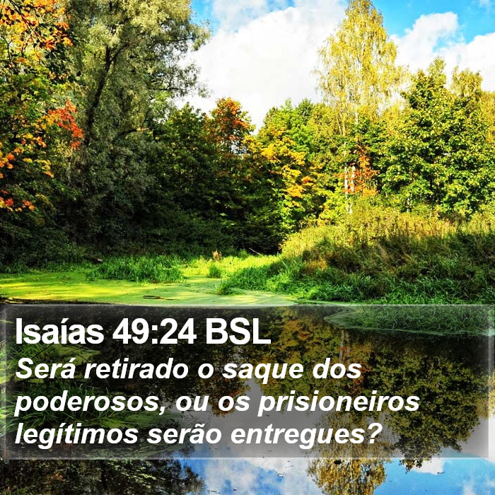 Isaías 49:24 BSL Bible Study