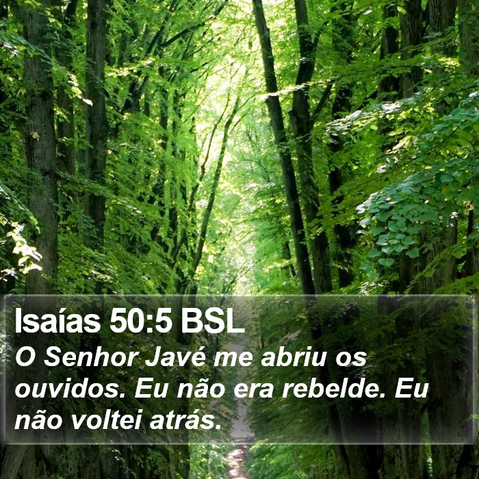 Isaías 50:5 BSL Bible Study