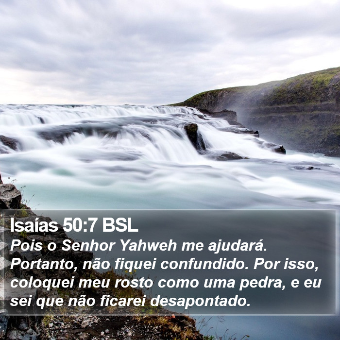 Isaías 50:7 BSL Bible Study