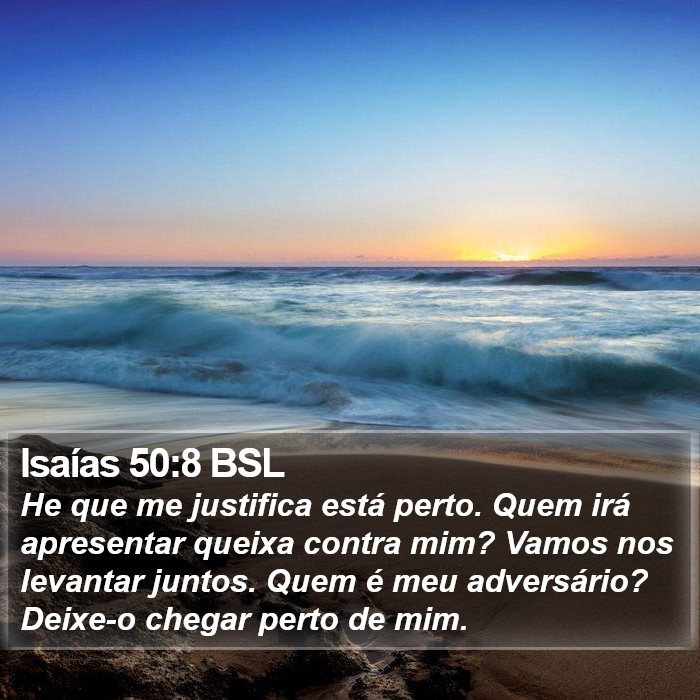 Isaías 50:8 BSL Bible Study