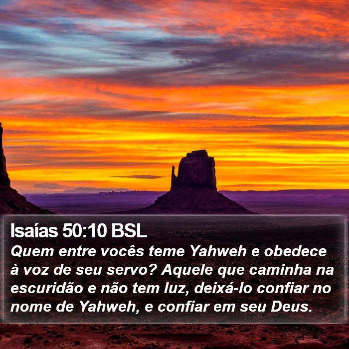 Isaías 50:10 BSL Bible Study