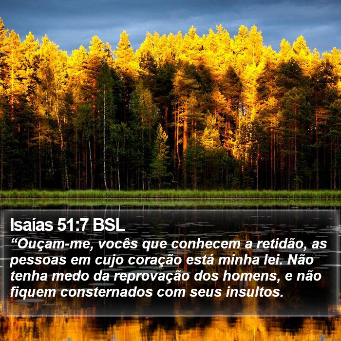 Isaías 51:7 BSL Bible Study