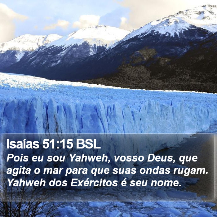 Isaías 51:15 BSL Bible Study