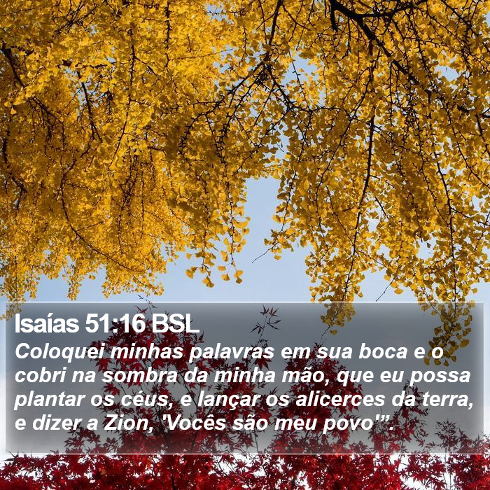 Isaías 51:16 BSL Bible Study