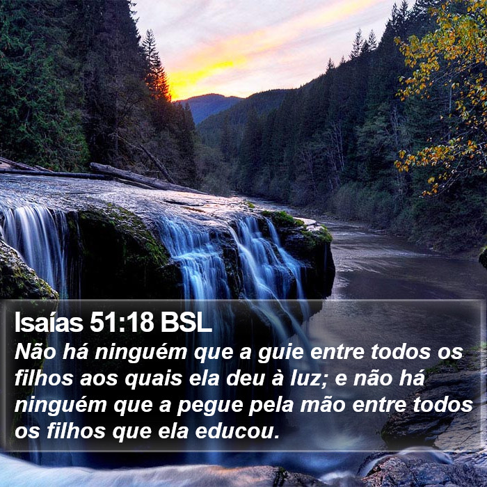 Isaías 51:18 BSL Bible Study