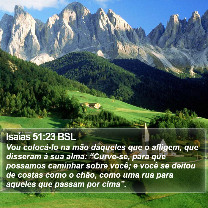 Isaías 51:23 BSL Bible Study