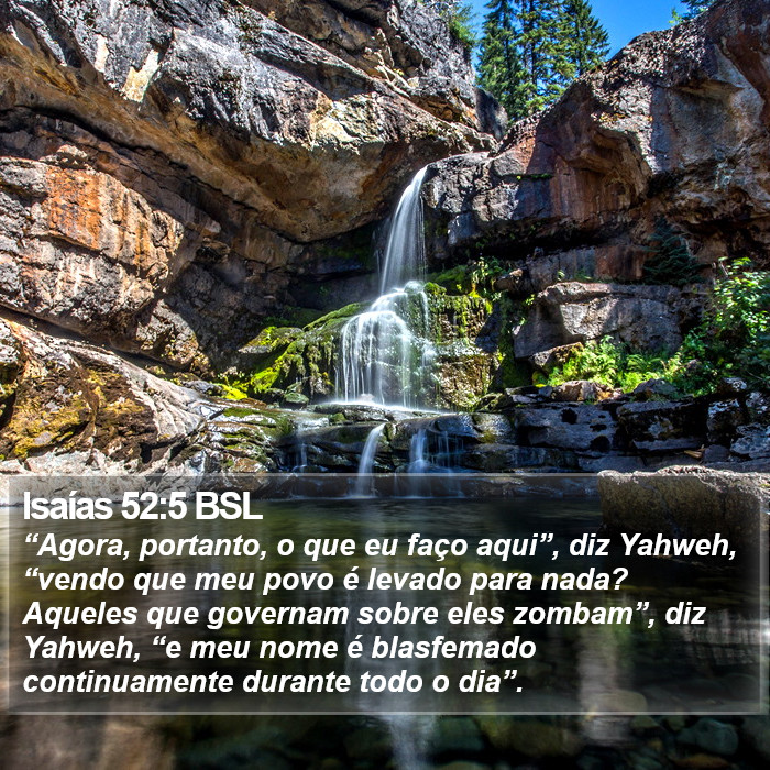 Isaías 52:5 BSL Bible Study