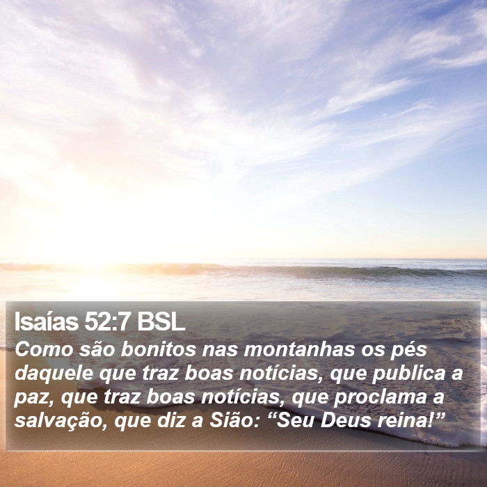 Isaías 52:7 BSL Bible Study