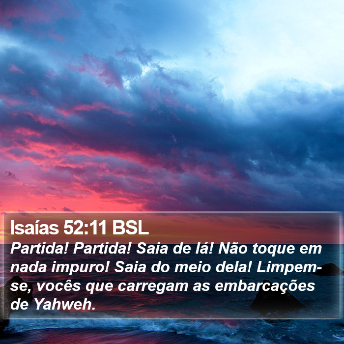 Isaías 52:11 BSL Bible Study