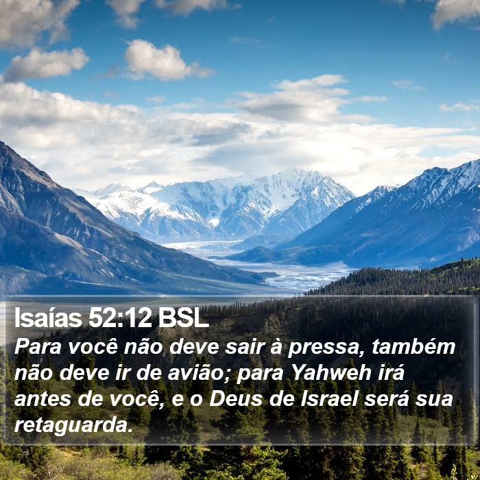 Isaías 52:12 BSL Bible Study