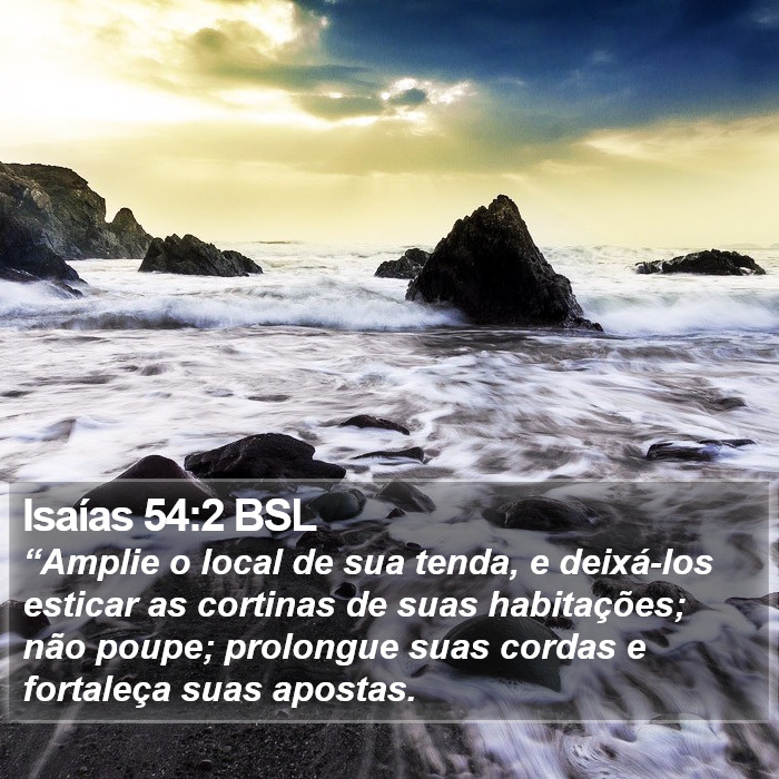 Isaías 54:2 BSL Bible Study