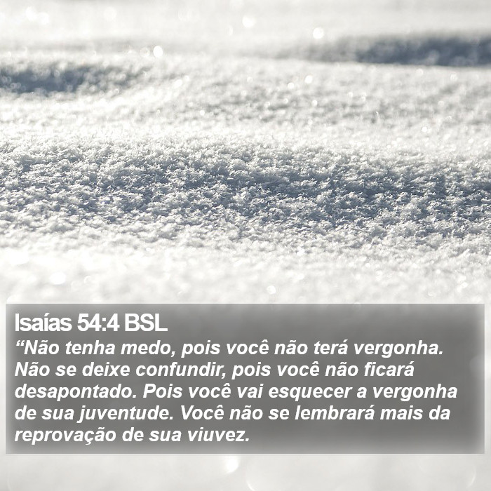 Isaías 54:4 BSL Bible Study