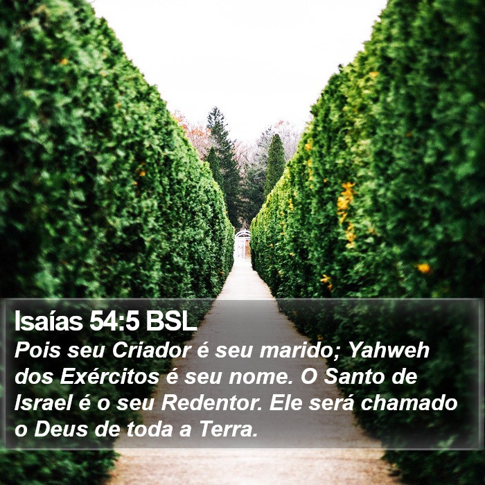 Isaías 54:5 BSL Bible Study