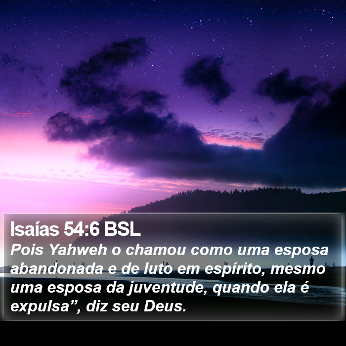 Isaías 54:6 BSL Bible Study