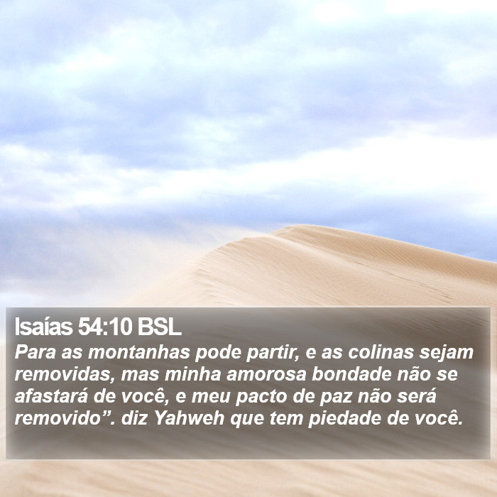 Isaías 54:10 BSL Bible Study