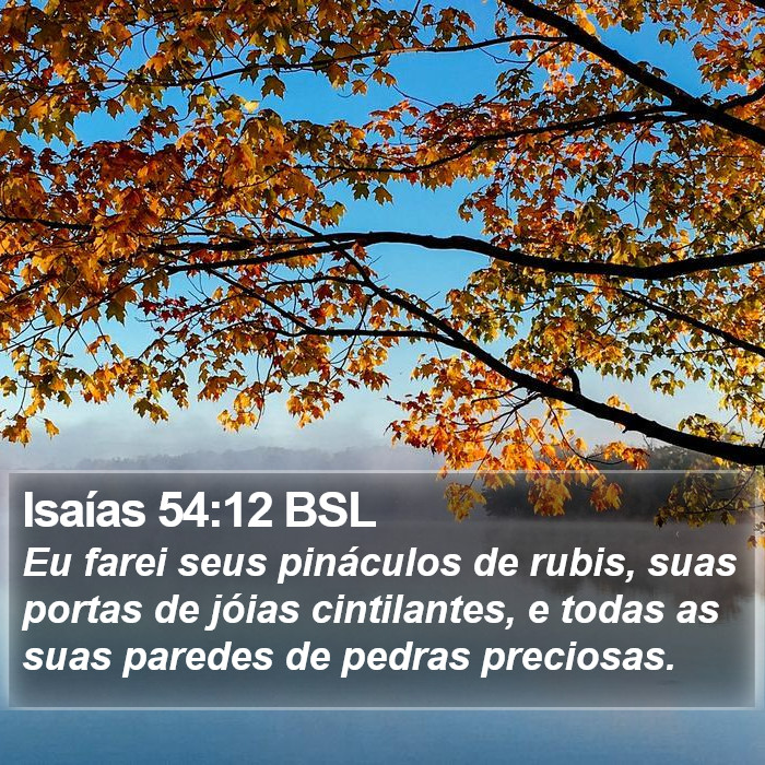 Isaías 54:12 BSL Bible Study