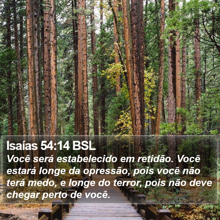 Isaías 54:14 BSL Bible Study